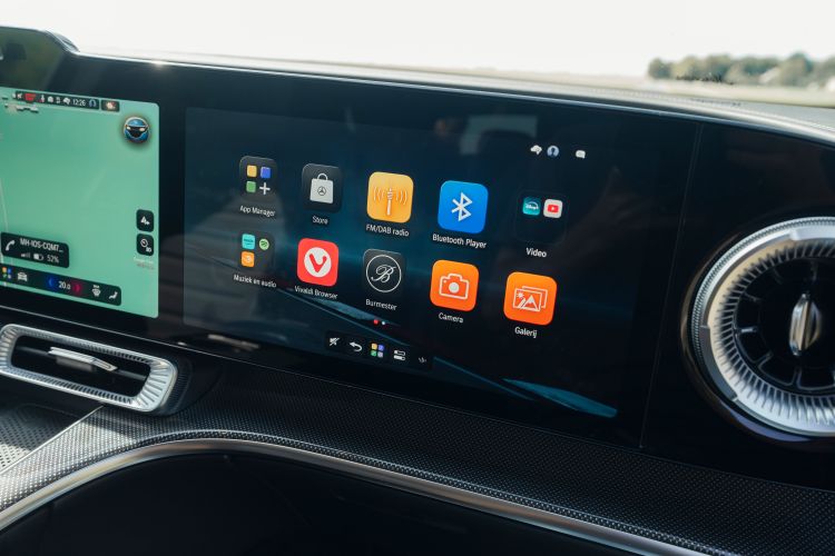 Infotainmentscherm van de Mercedes-Benz GLC