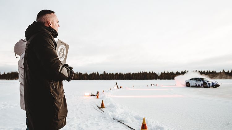 Porsche Taycan Drift record