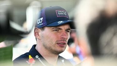 Red Bull Racing's Dutch driver Max Verstappen looks on in the paddock ahead of a practice session for the 2026 Miami Formula One Grand Prix at Miami International Autodrome in Miami Gardens, Florida, on May 1, 2026.  
CHANDAN KHANNA / AFP