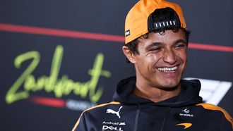 McLaren's British driver Lando Norris looks on during a press conference ahead of the Formula One Dutch Grand Prix at The Circuit Zandvoort, western Netherlands, on August 20, 2026. 
SIMON WOHLFAHRT / AFP