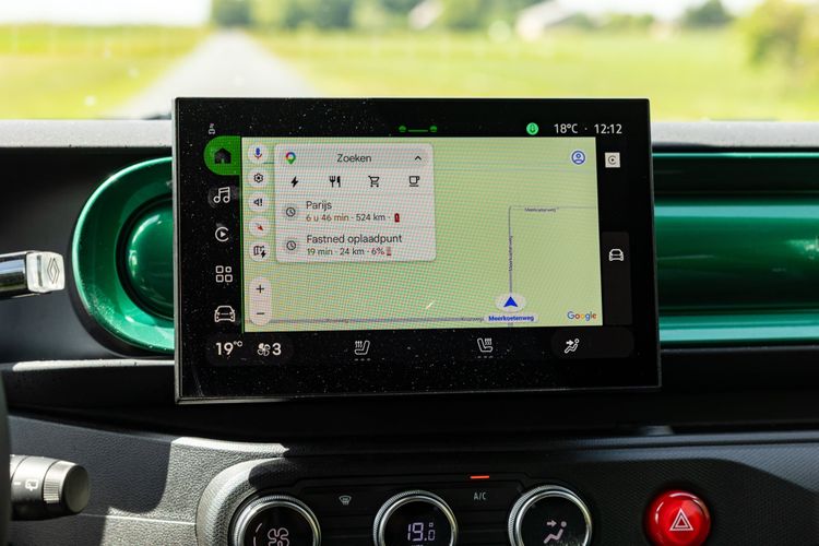 Infotainmentscherm van de Renault Twingo