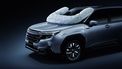 Subaru airbag exterieurairbag fietser fietsers voetgangersairbag voetganger