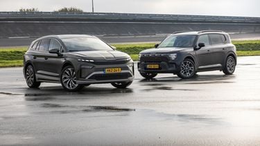 Skoda Enyaq Smart #5 dubbeltest elektrische SUV elektrische auto EV