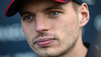 Red Bull Racing's Dutch driver Max Verstappen looks on during an interview at the Shanghai International circuit ahead of the Formula One Chinese Grand Prix in Shanghai on April 18, 2024. 
Pedro Pardo / AFP