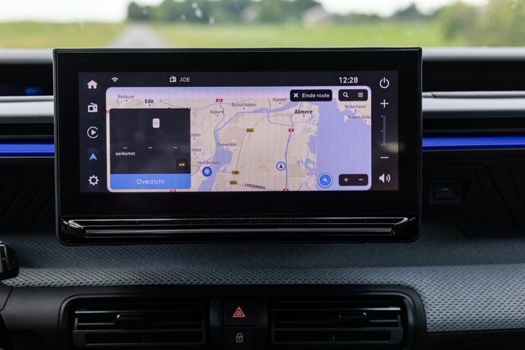 Infotainmentscherm van de Citroën ë-C3