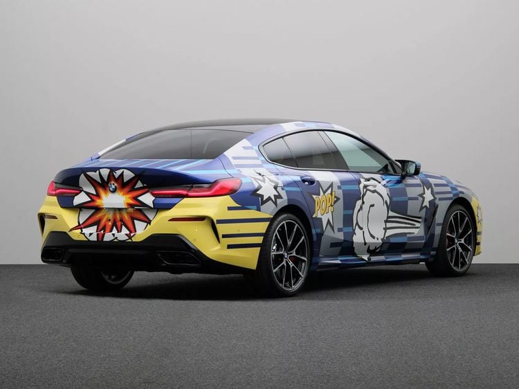 BMW 8-Serie BMW M850i Gran Coupé BMW 8 X JEFF KOONS duurste occasion tweedehands auto