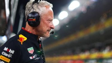 Red Bull Racing's sporting director Jonathan Wheatley looks on during the qualifying session ahead of the Abu Dhabi Formula One Grand Prix at the Yas Marina Circuit in Abu Dhabi on December 7, 2024. 
HAMAD I MOHAMMED / POOL / AFP