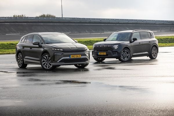 Skoda Enyaq Smart #5 dubbeltest elektrische SUV elektrische auto EV