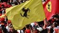 Spectators wave Ferrari banners at the end of the Emilia Romagna Formula One Grand Prix at the Autodromo Enzo e Dino Ferrari race track in Imola on May 19, 2024. 
GABRIEL BOUYS / AFP