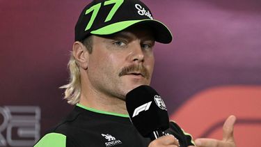 Kick Sauber's Finnish driver Valtteri Bottas takes part in a press conference ahead of the Formula One Singapore Grand Prix night race at the Marina Bay Street Circuit in Singapore on September 19, 2024. 
Lillian SUWANRUMPHA / AFP