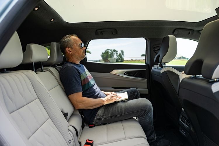 Achterbankruimte van de Renault Espace