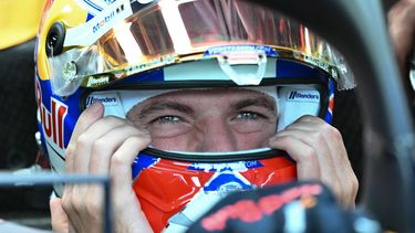 Red Bull Racing's Dutch driver Max Verstappen gets ready for the third practice session ahead of the Formula One Azerbaijan Grand Prix at the Baku City Circuit in Baku on September 14, 2024. 
Natalia KOLESNIKOVA / AFP