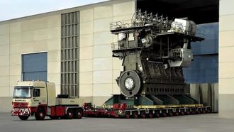 Wärtsilä-Sulzer RTA96-C grootste sterkste verbrandingsmotor brandstofmotor