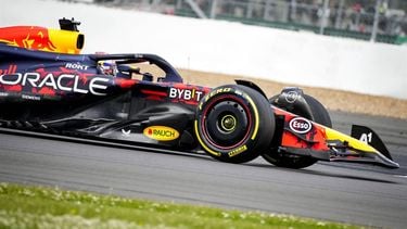 SILVERSTONE - Max Verstappen (Red Bull Racing) in actie tijdens de Grote Prijs van Groot-Brittannie. ANP SANDER KONING