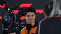 epa12552483 McLaren driver Lando Norris of Britain talks to media at the paddock ahead of the Formula 1 Qatar Grand Prix in Lusail, Qatar, 27 November 2025. The Formula 1 Qatar Grand Prix will be held on 30 November 2025.  EPA/ALI HAIDER