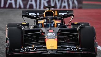 Red Bull Racing's Dutch driver Max Verstappen races  during the qualifying session for the United States Formula One Grand Prix at the Circuit of the Americas in Austin, Texas, on October 19, 2024. 
Patrick T. Fallon / POOL / AFP