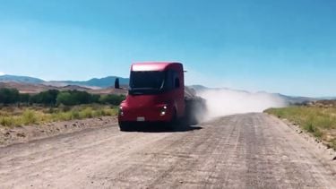 Tesla Semi, elektrische vrachtwagen, test, actieradius