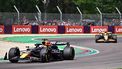 Red Bull Racing's Dutch driver Max Verstappen (L) and McLaren's British driver Lando Norris compete during the Emilia Romagna Formula One Grand Prix at the Autodromo Enzo e Dino Ferrari race track in Imola on May 19, 2024. 
GABRIEL BOUYS / AFP