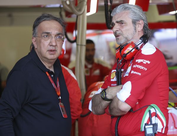 Sergio Marchionne en Maurizio Arrivabene.