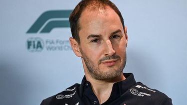 Alpine's British team principal Oliver Oakes speaks during a press conference following the practice session for the 2025 Miami Formula One Grand Prix at Miami International Autodrome in Miami Gardens, Florida, on May 2, 2025.  
CHANDAN KHANNA / AFP
