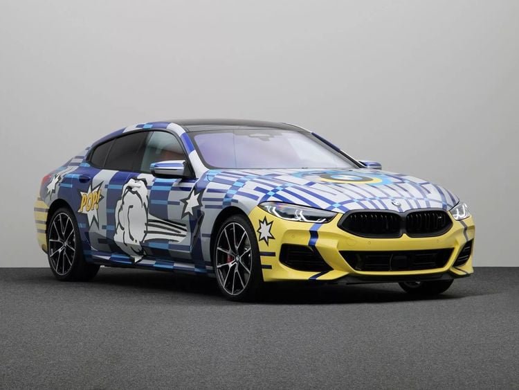 BMW 8-Serie BMW M850i Gran Coupé BMW 8 X JEFF KOONS duurste occasion tweedehands auto