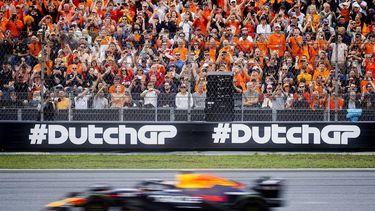 ZANDVOORT - Max Verstappen (Red Bull Racing) tijdens de derde vrije training voorafgaand aan de F1 Grand Prix van Nederland op het Circuit van Zandvoort. ANP SEM VAN DER WAL