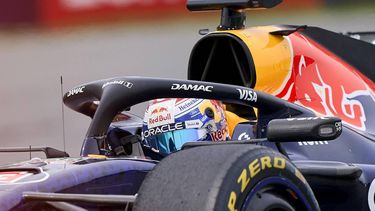 Red Bull Racing's Dutch driver Max Verstappen races during the Sprint race ahead of the 2026 Formula 1 Grand Prix du Canada at Circuit Gilles-Villeneuve in Montreal, Canada, on May 23, 2026.  
Geoff Robins / AFP
