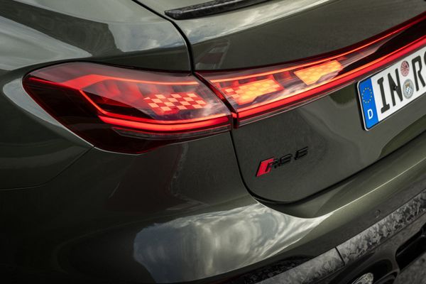 Achterlichtdetail van de Audi RS5