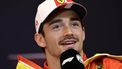 epa11363228 Scuderia Ferrari driver Charles Leclerc of Monaco speaks during the drivers' press conference at the Formula One Grand Prix of Monaco at the Circuit de Monaco in Monte Carlo, Monaco, 23 May 2024. The Formula One Grand Prix of Monaco takes place on 26 May 2024.  EPA/ANNA SZILAGYI