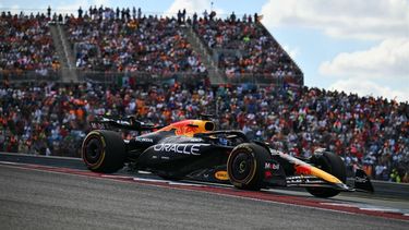 Red Bull Racing's Dutch driver Max Verstappen races during the United States Formula One Sprint at the Circuit of the Americas in Austin, Texas, on October 19, 2024. 
ANGELA WEISS / AFP