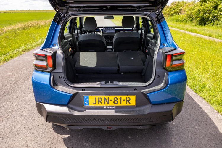 Bagageruimte van de Citroën ë-C3