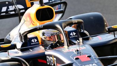 Red Bull Racing's Dutch driver Max Verstappen drives during the third practice session ahead of the Abu Dhabi Formula One Grand Prix at the Yas Marina Circuit in Abu Dhabi on December 7, 2024. 
Giuseppe CACACE / AFP