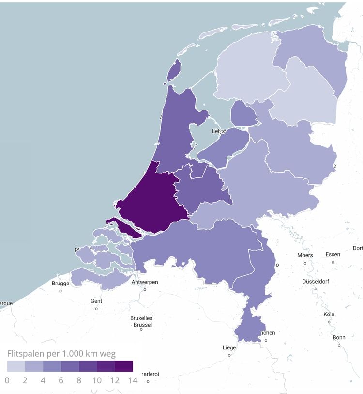 Deze Nederlandse flitser levert de meeste bekeuringen op