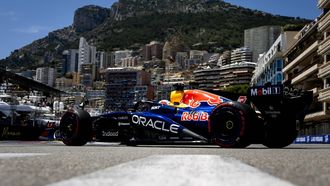 MONACO - Max Verstappen (Red Bull Racing) in actie tijdens de derde vrije training op het Circuit de Monaco in aanloop naar de Monaco Grand Prix. ANP SEM VAN DER WAL