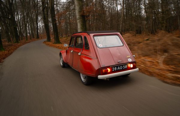 Citroën Dyane BMW R 1100 RS motor motorwissel engineswap