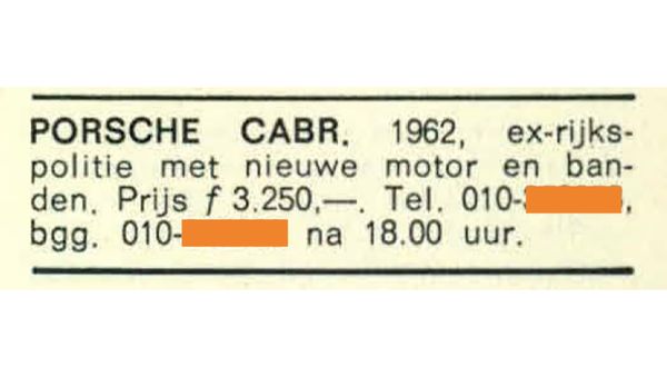 PORSCHE ADV 1970 PRIJSLIJST