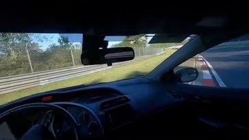 Crash Nürburgring Nordschleife Honda Civic Type R