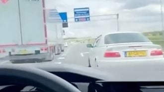 cutting up squeezing gevaarlijke trend verkeer snelweg rijgedrag Muis911