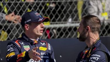 SILVERSTONE - Max Verstappen (Red Bull Racing) na afloop van de Grand Prix van Groot-Brittannie op het Silverstone Circuit. ANP SANDER KONING