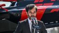 FIA president Mohammed ben Sulayem delivers a speech at Dolmabahce Palace Presidental, in Istanbul, on April 24,2026, during an event to announce the return of the Turkish Grand Prix the Formula One calendar after a six year hiatus in 2027.  
Ozan KOSE / AFP