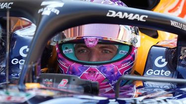 Red Bull Racing's Dutch driver Max Verstappen waits in the pits to race in the qualifying session for the 2026 Miami Formula One Grand Prix at Miami International Autodrome in Miami Gardens, Florida, on May 2, 2026.  
Rebecca Blackwell / POOL / AFP