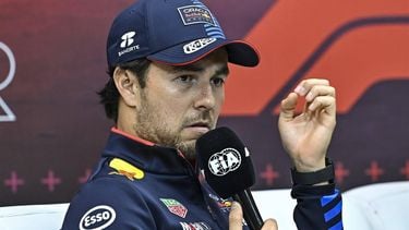 epa11745658 Mexico driver Sergio Perez of Oracle Red Bull Racing team attends the press conference for the Formula 1 Qatar Grand Prix in Lusail Qatar, 28 November 2024. The Formula 1 Qatar Grand Prix will be held on 01 December 2024,  EPA/NOUSHAD THEKKAYIL