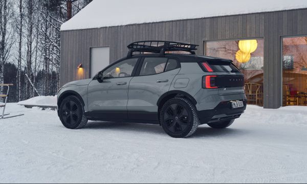 Volvo EX30 Cross Country with Swedish winter cabin
