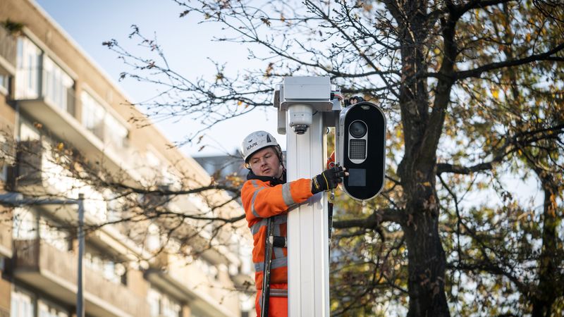 Flitspalen Amsterdam 30 km/h, hier staan ze