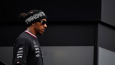 2023-08-24 15:33:30 Mercedes' British driver Lewis Hamilton walks in the paddock ahead of the Dutch Formula One Grand Prix, in Zandvoort on August 24, 2023. The 2023 Dutch Grand Prix will take place on August 27, 2023.
John THYS / AFP