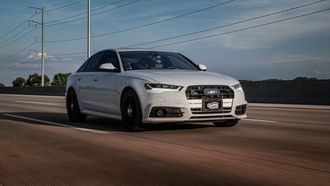 Audi S6 Cannonball Run Record politieauto politie