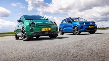 Renault Twingo en Citroën ë-C3 tijdens de dubbeltest