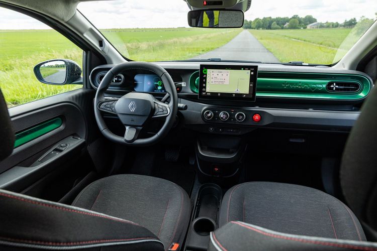 Interieur van de Renault Twingo