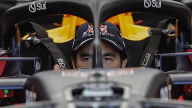 Red Bull Racing's Mexican driver Sergio Perez sits in his car at his garage in the Jose Carlos Pace racetrack, also known as Interlagos, in Sao Paulo, Brazil, on October 31, 2024, ahead of the upcoming Formula One Sao Paulo Grand Prix next November 3. 
Miguel SCHINCARIOL / AFP