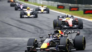SPA -  Max Verstappen (Oracle Red Bull Racing)  tijdens de race van de Grote Prijs van België op het circuit van Spa-Francorchamps. SEM VAN DER WAL / ANP